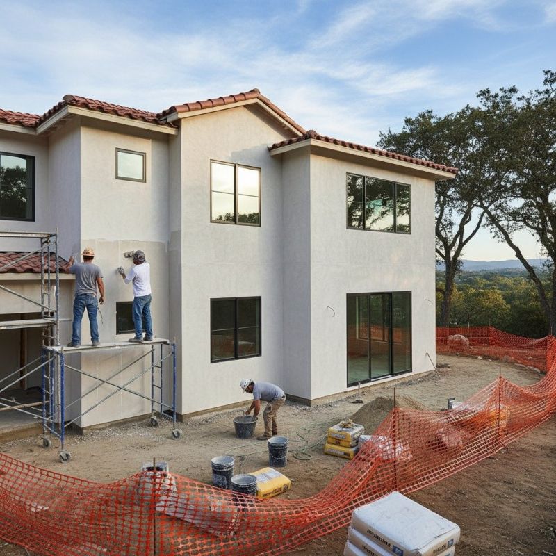 Commercial Stucco Installation detail
